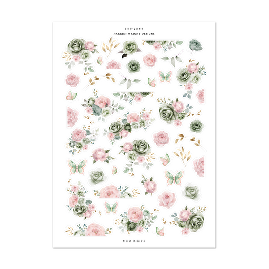 Peony Garden | Floral Elements