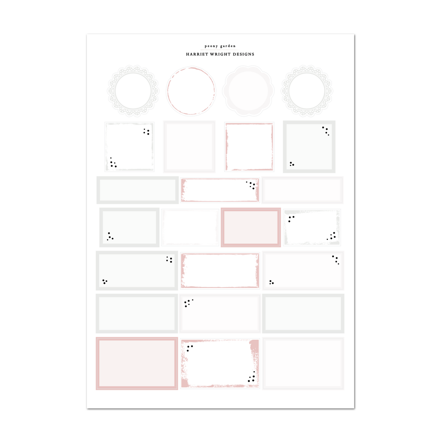 Peony Garden | Weekly Kit