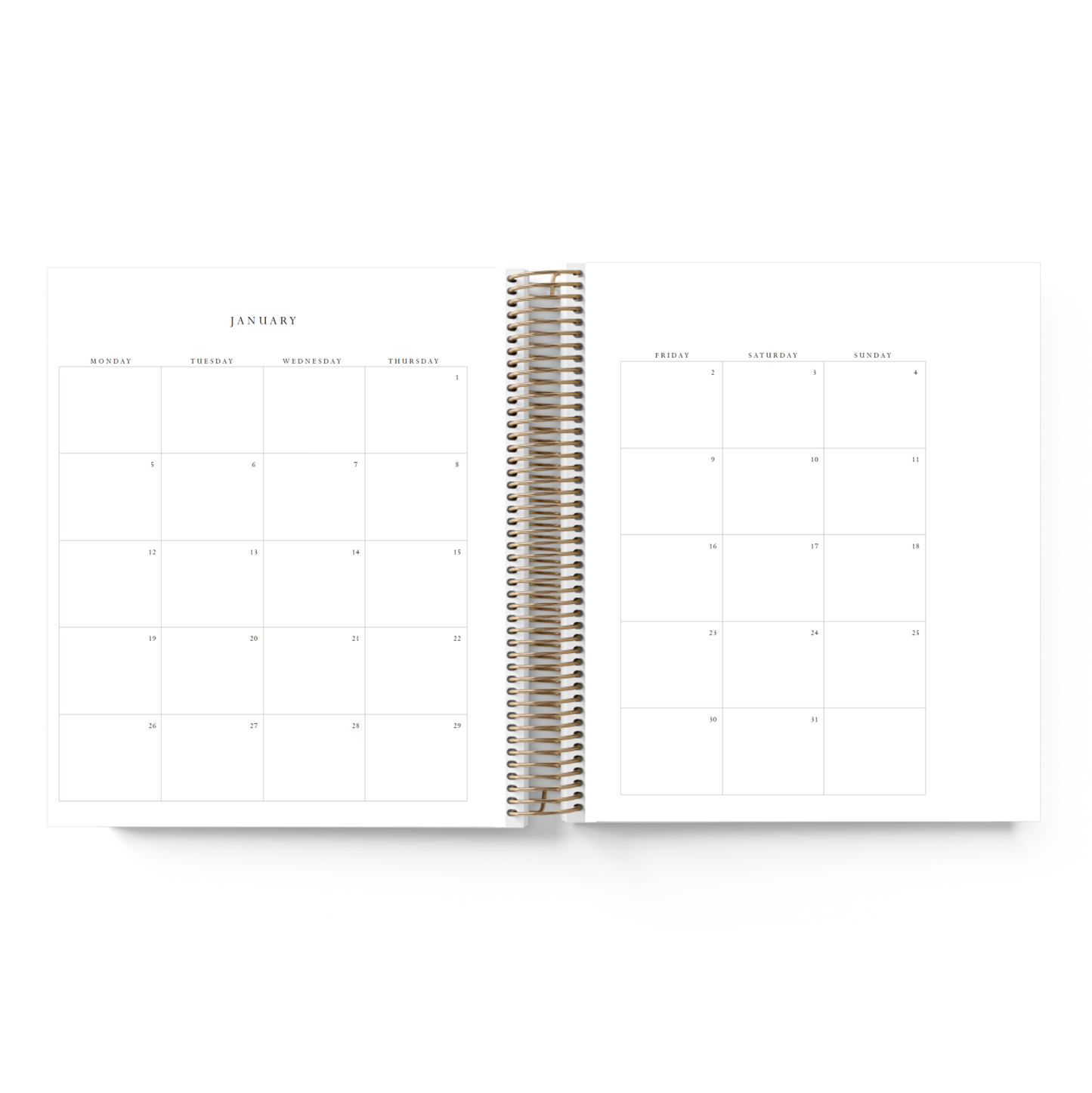 Ghost || A5 Wide Vertical Planner (2026)