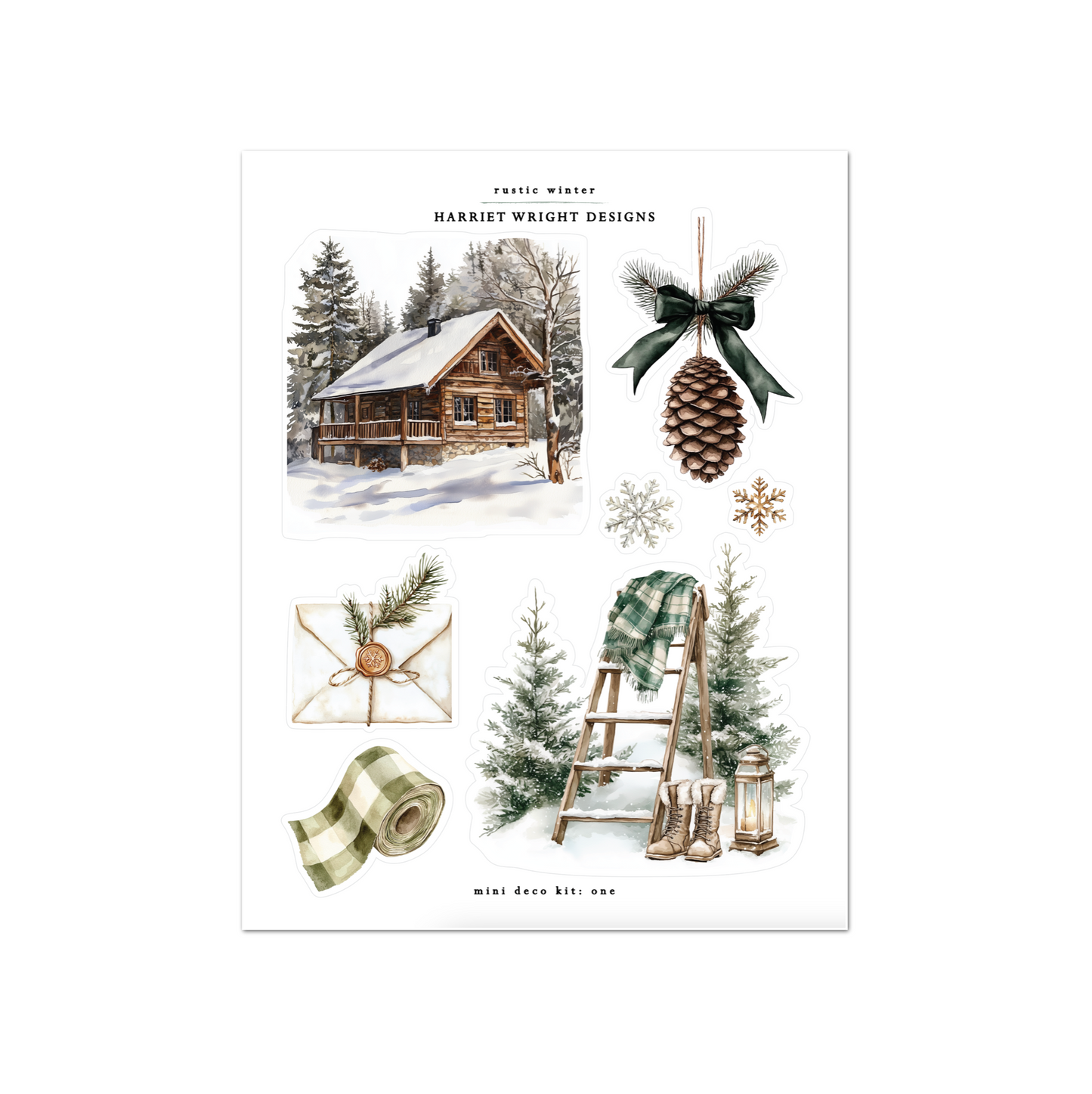 Rustic Winter | Mini Decorative Kit