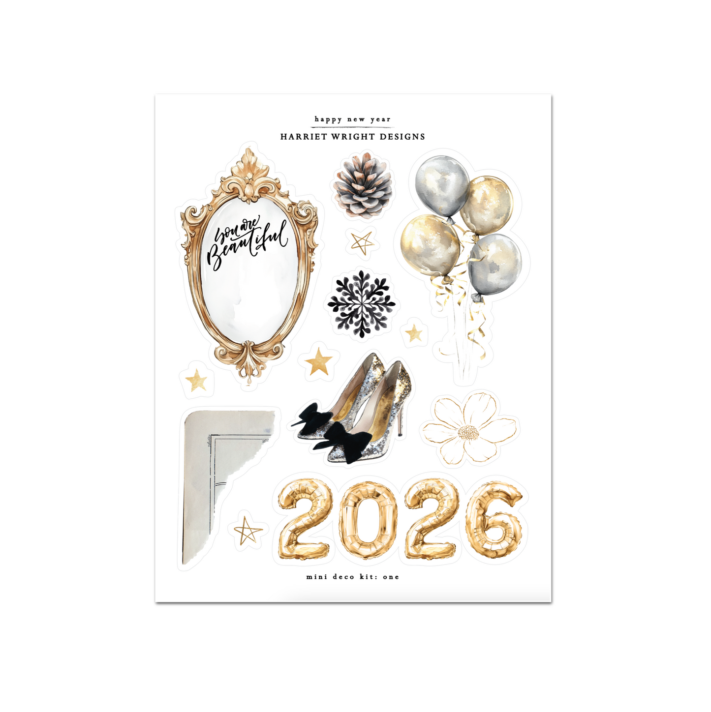 Happy New Year | Mini Decorative Kit