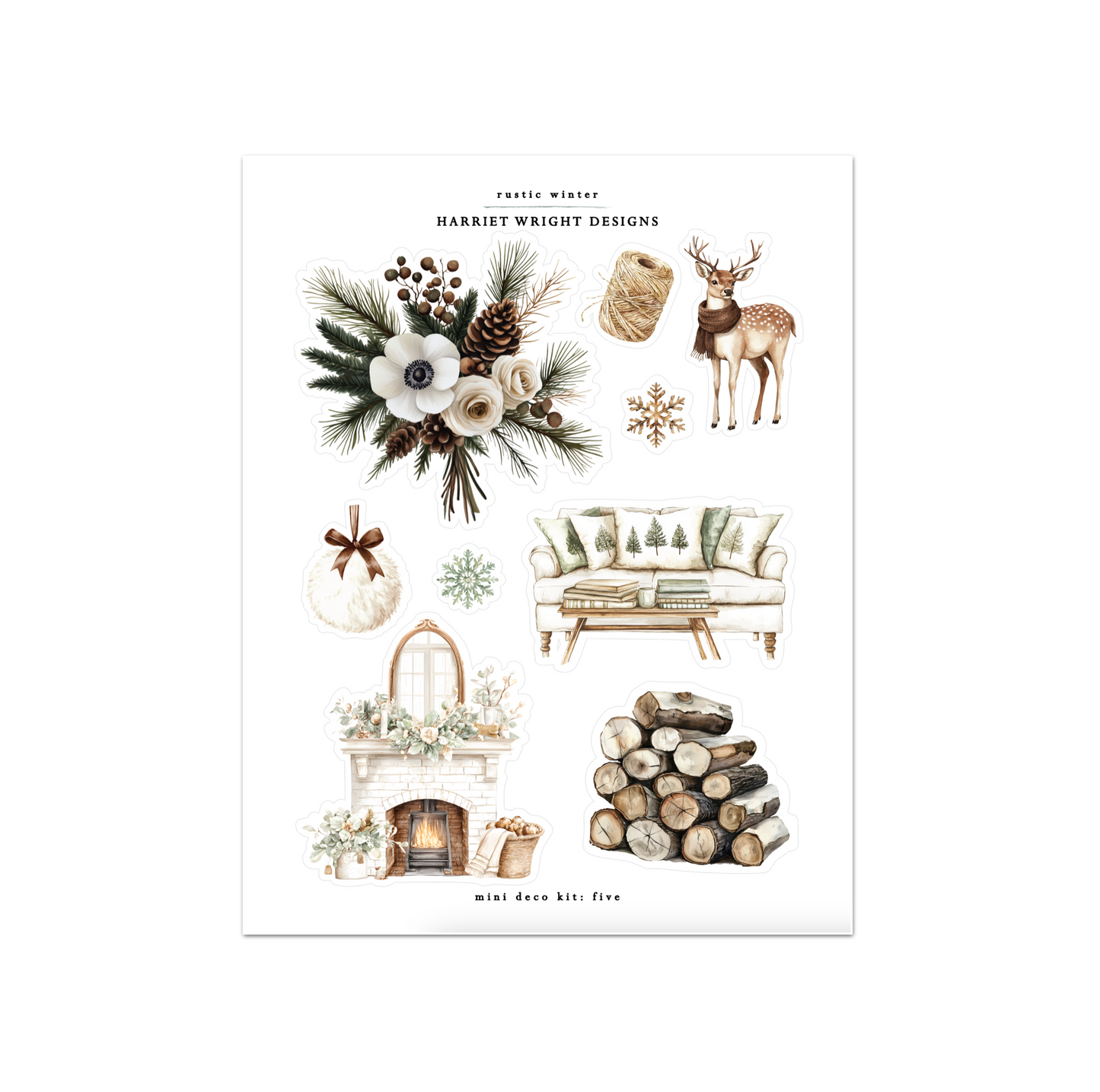 Rustic Winter | Mini Decorative Kit