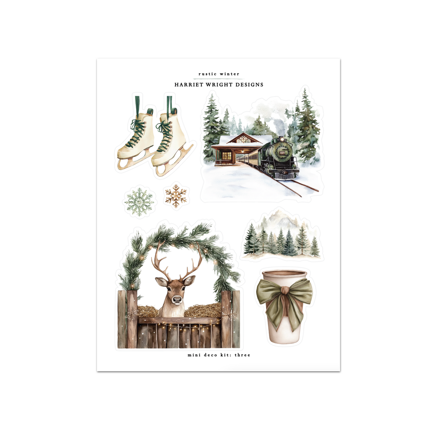 Rustic Winter | Mini Decorative Kit