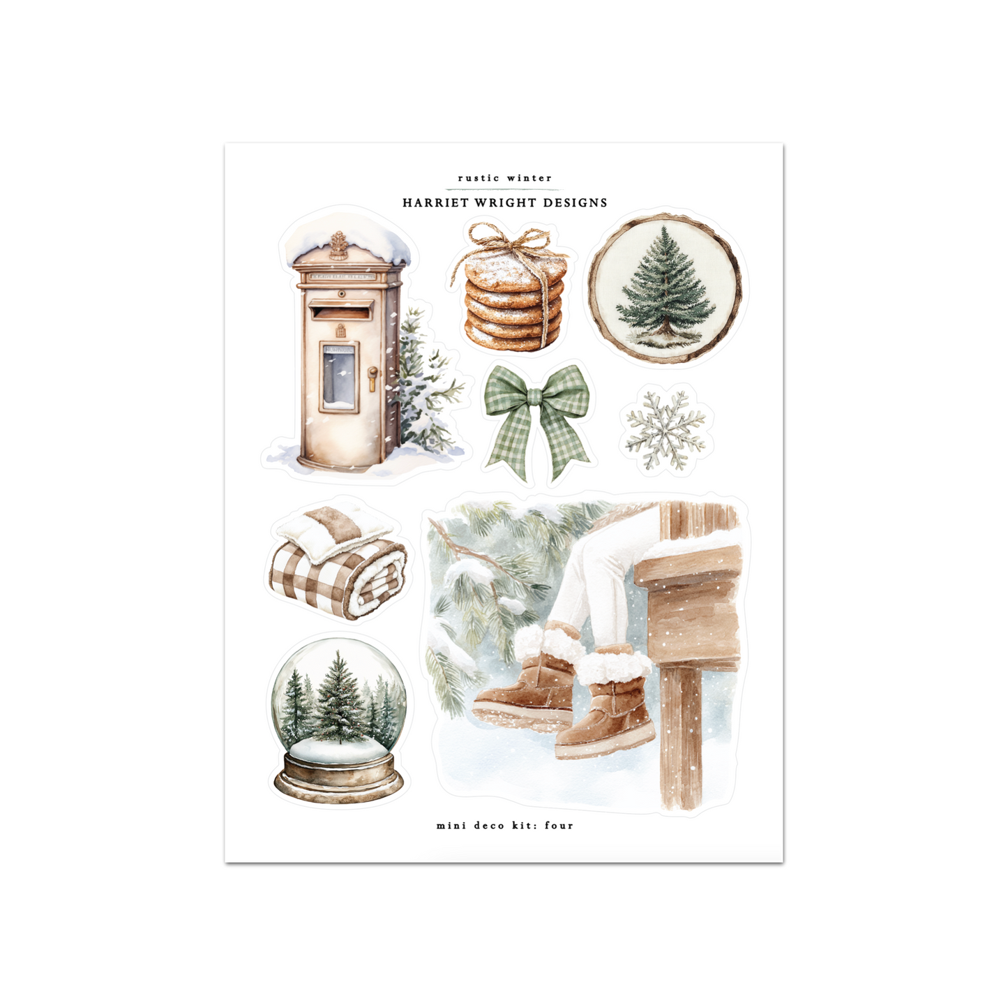 Rustic Winter | Mini Decorative Kit