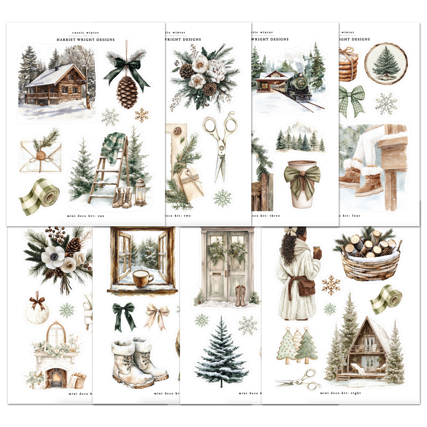 Rustic Winter | Mini Decorative Kit