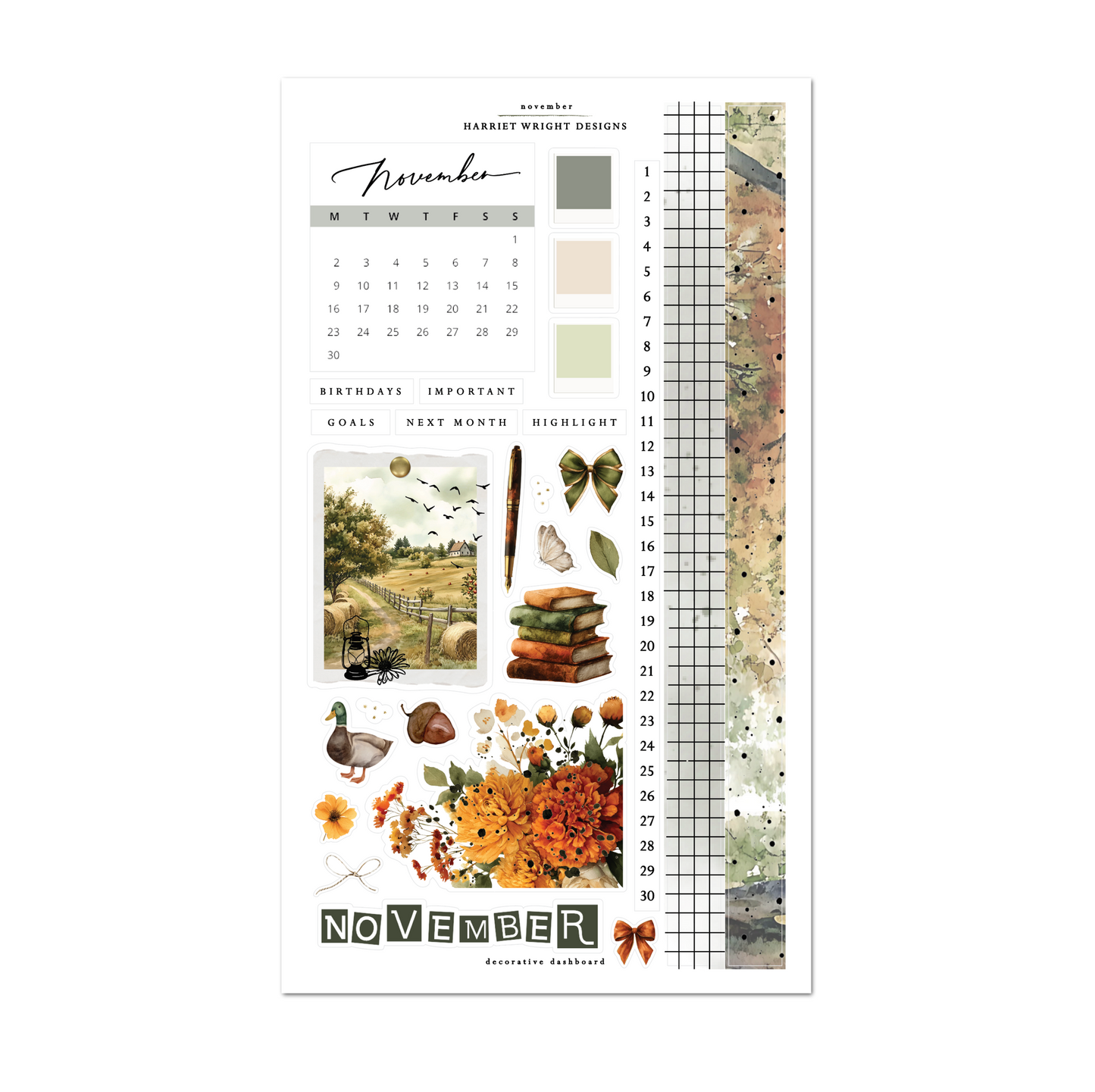 November | Decorative Dashboard (2026)