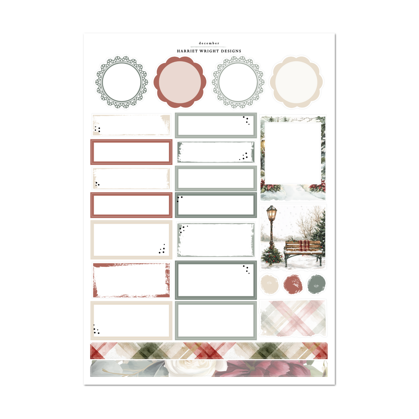 December | A5 Wide | Monthly Kit