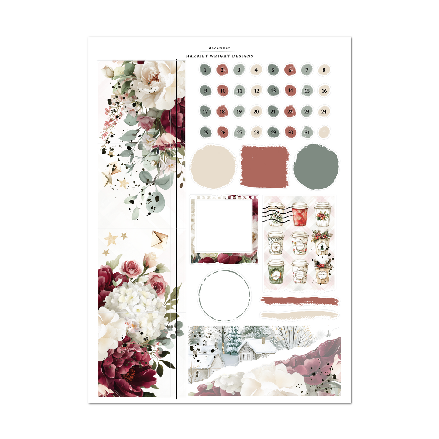 December | A5 Wide | Monthly Kit