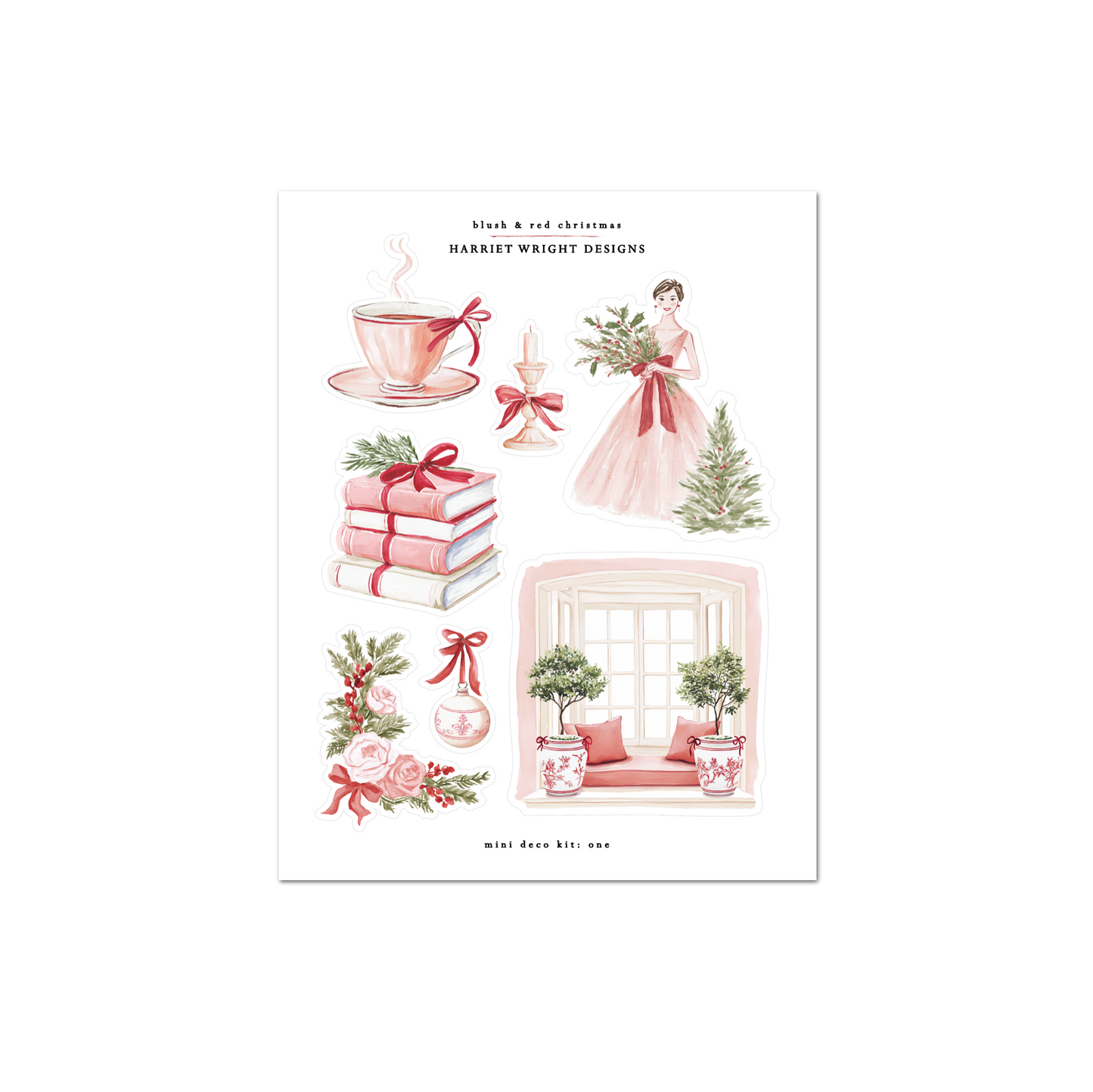 Blush & Red Christmas | Mini Decorative Kit