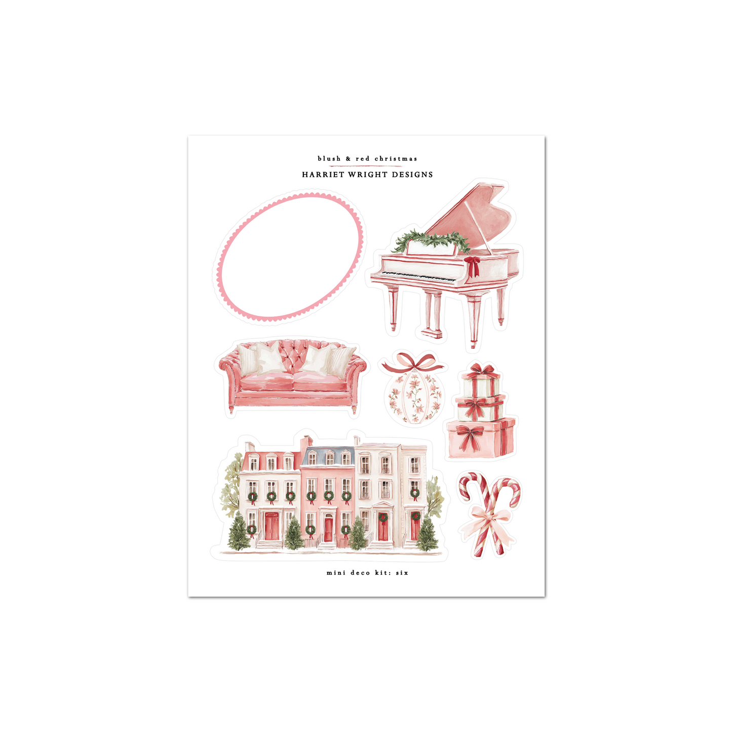 Blush & Red Christmas | Mini Decorative Kit