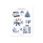 Blue & Pink Christmas | Mini Decorative Kit