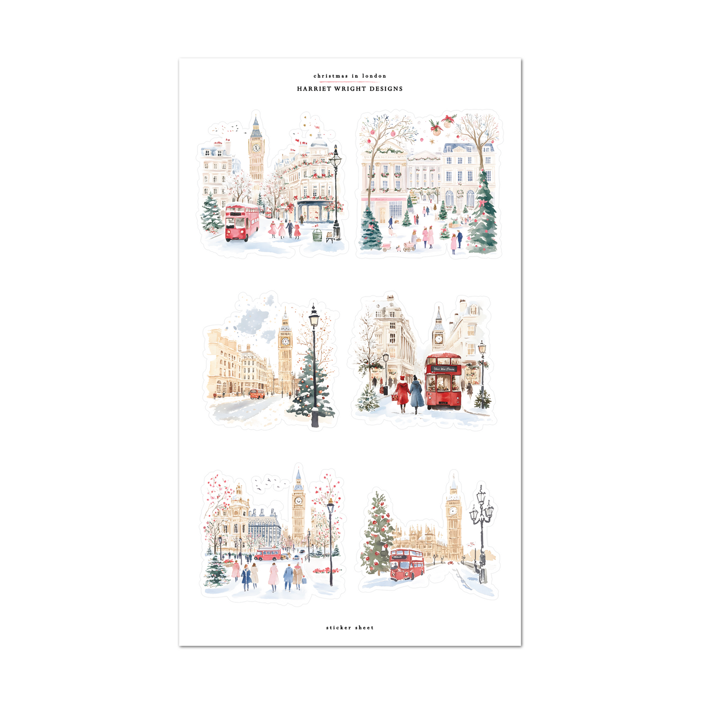 Christmas in London | Sticker Sheet