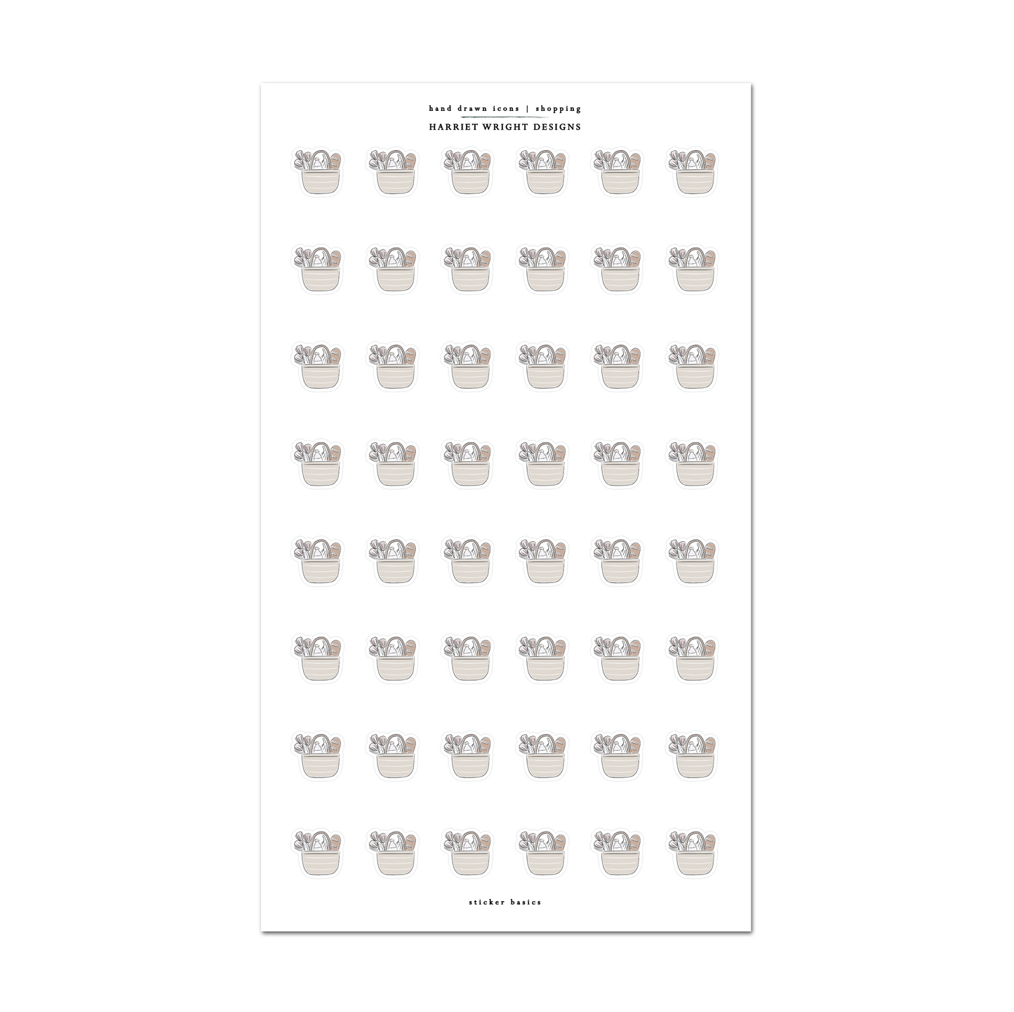 Hand Drawn Icon - Shopping | Sticker Basics