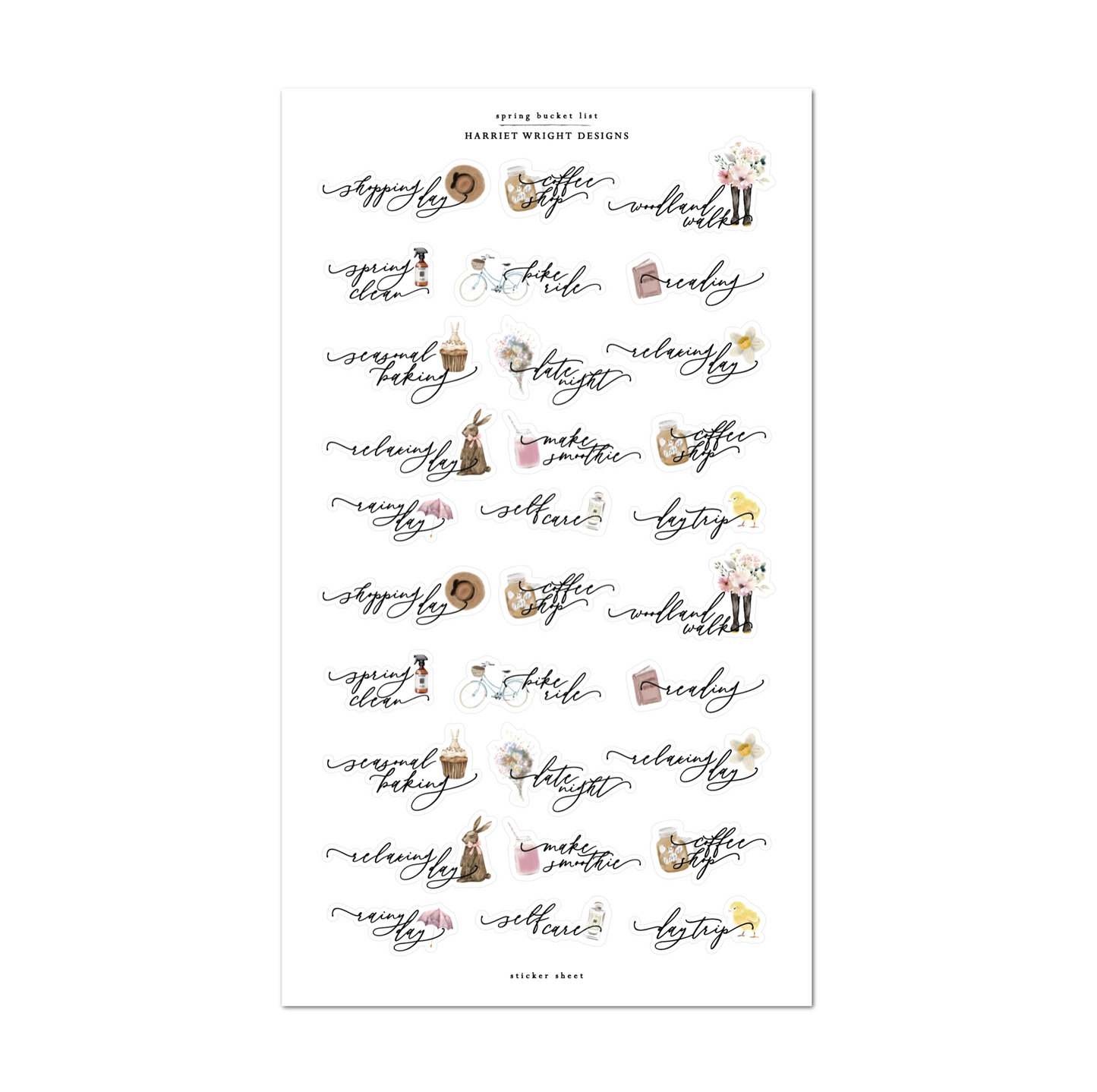 Spring Bucket List | Sticker Basics