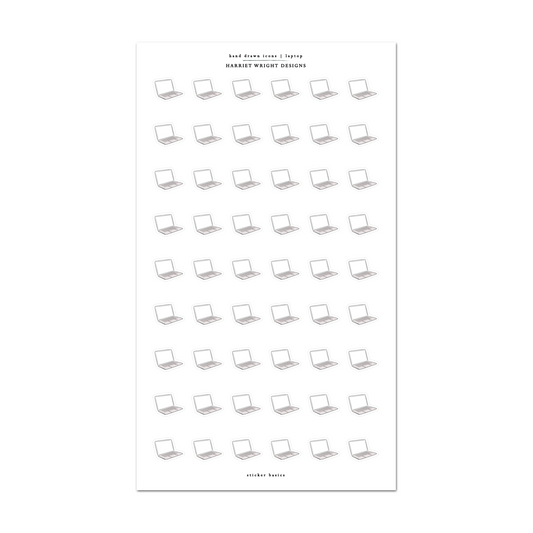 Hand Drawn Icons - Laptop | Sticker Basics