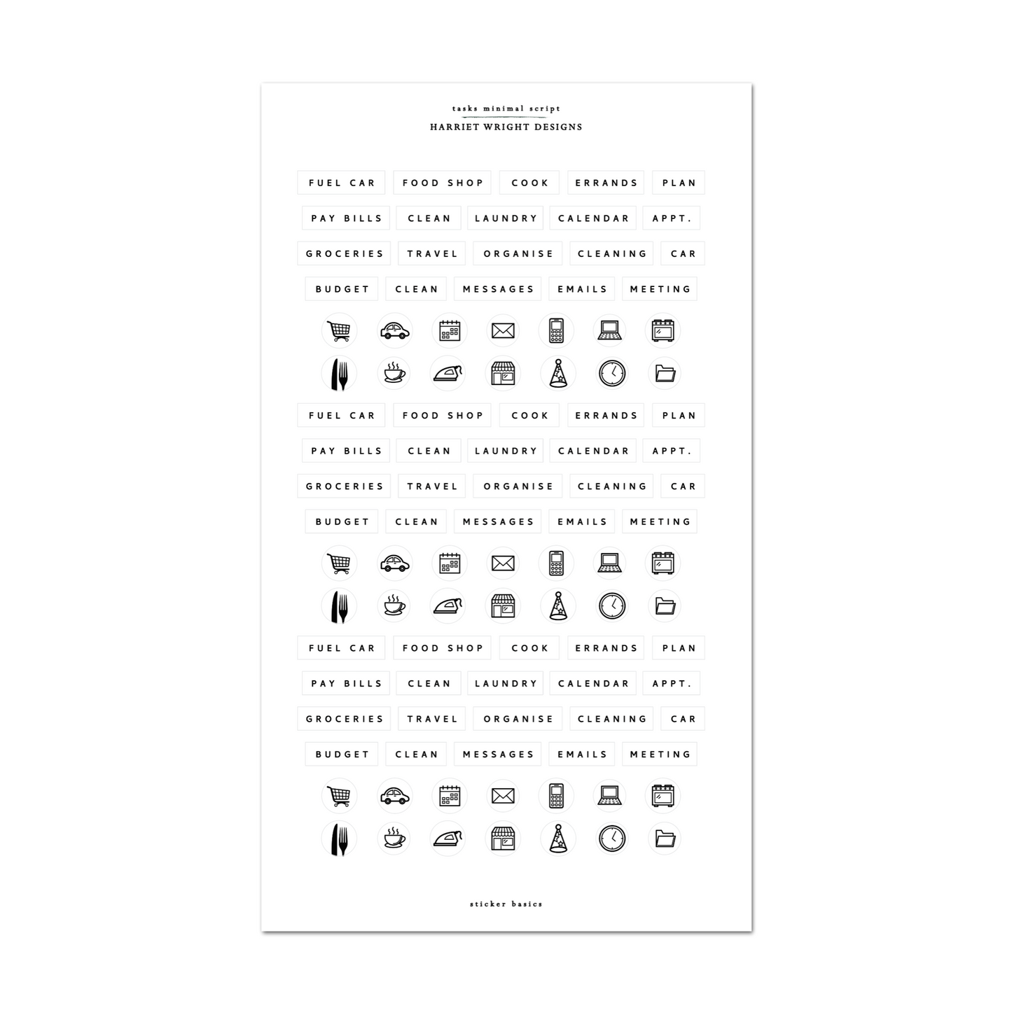 Tasks Minimal Script | Sticker Basics