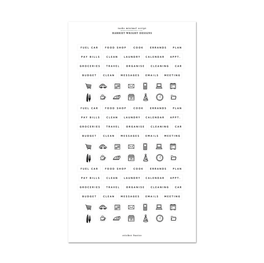 Tasks Minimal Script | Sticker Basics