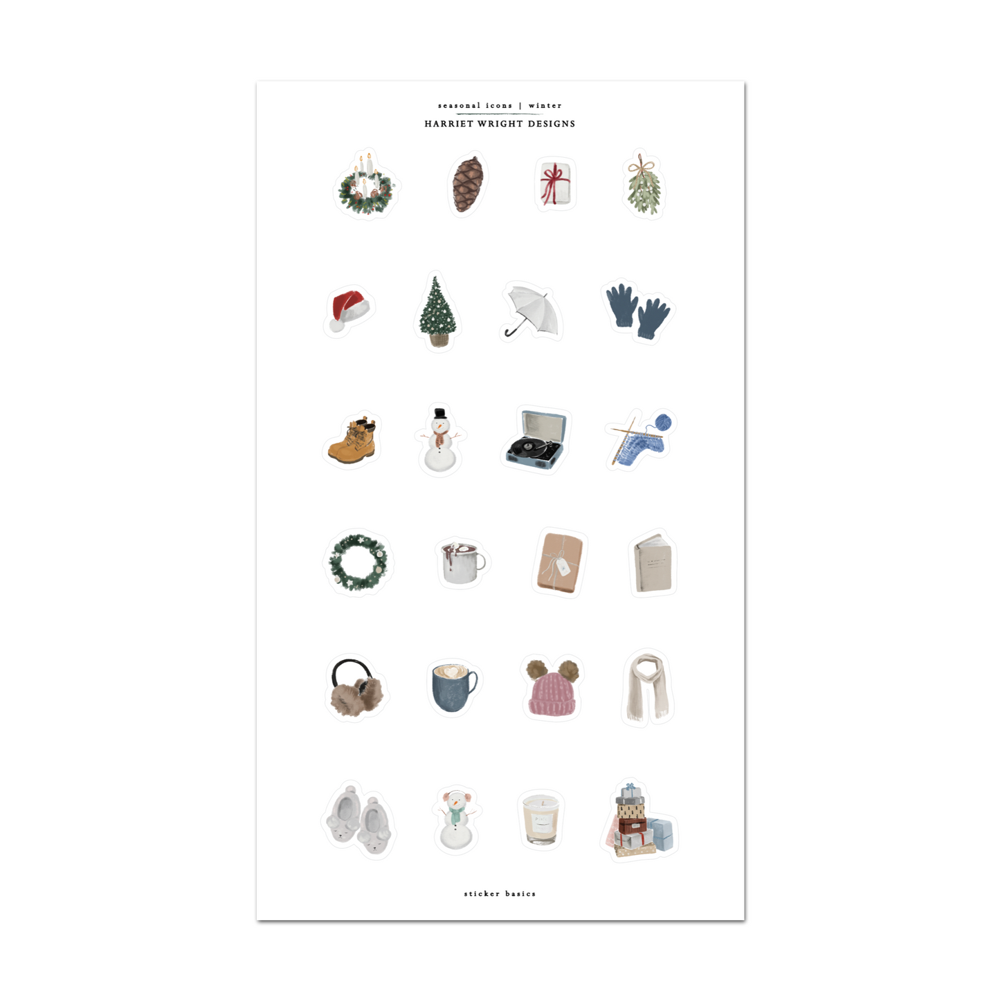 Winter Seasonal Items | Sticker Basics