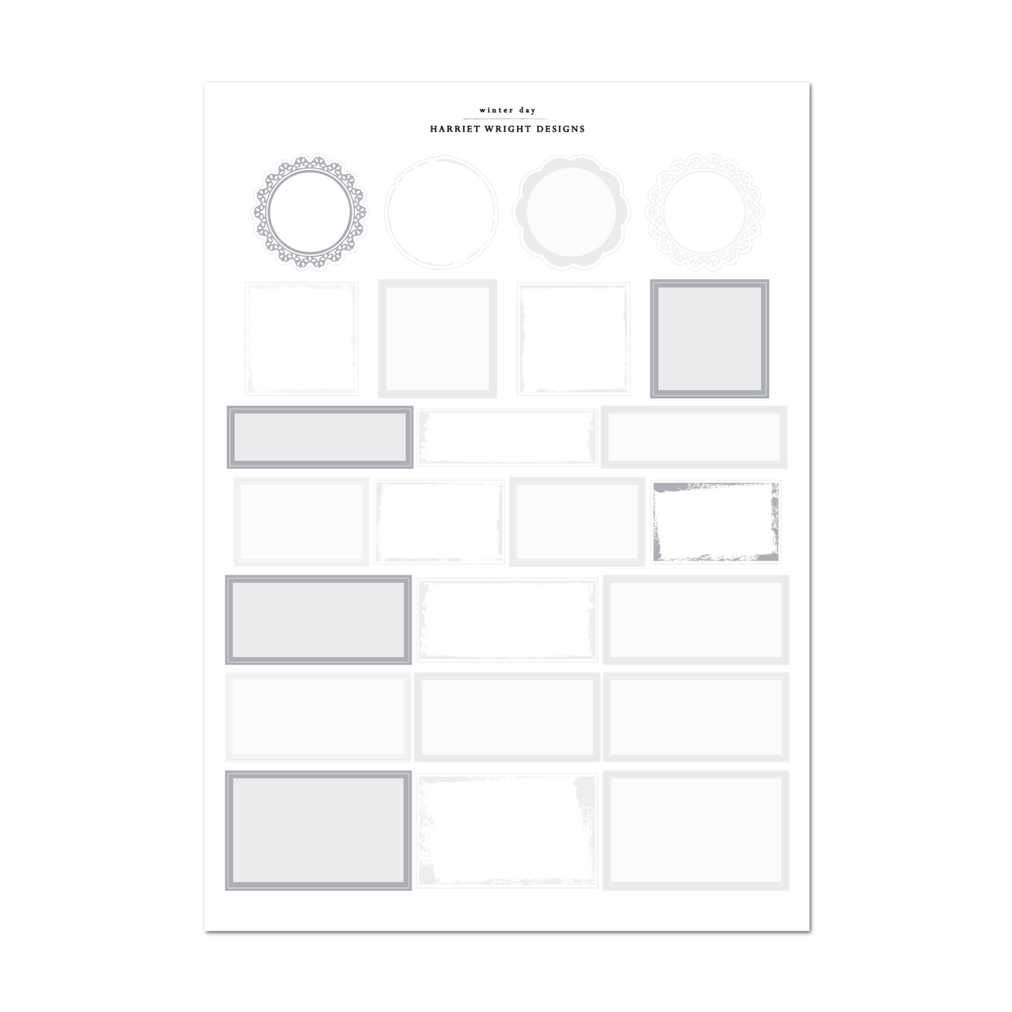 Winter Day | Weekly Kit