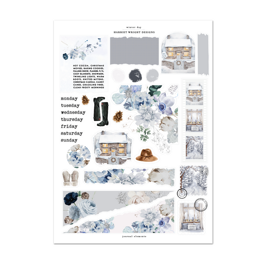 Winter Day | Journal Elements