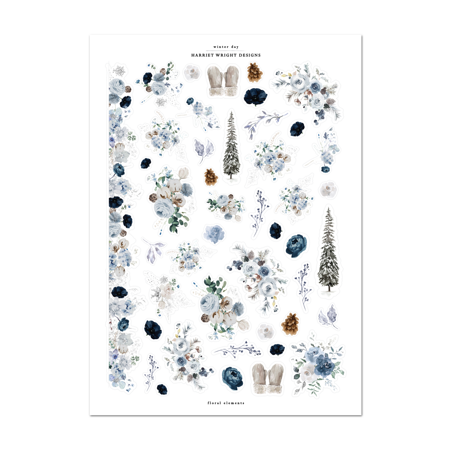 Winter Day | Floral Elements