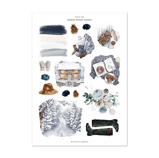 Winter Day | Decorative Elements