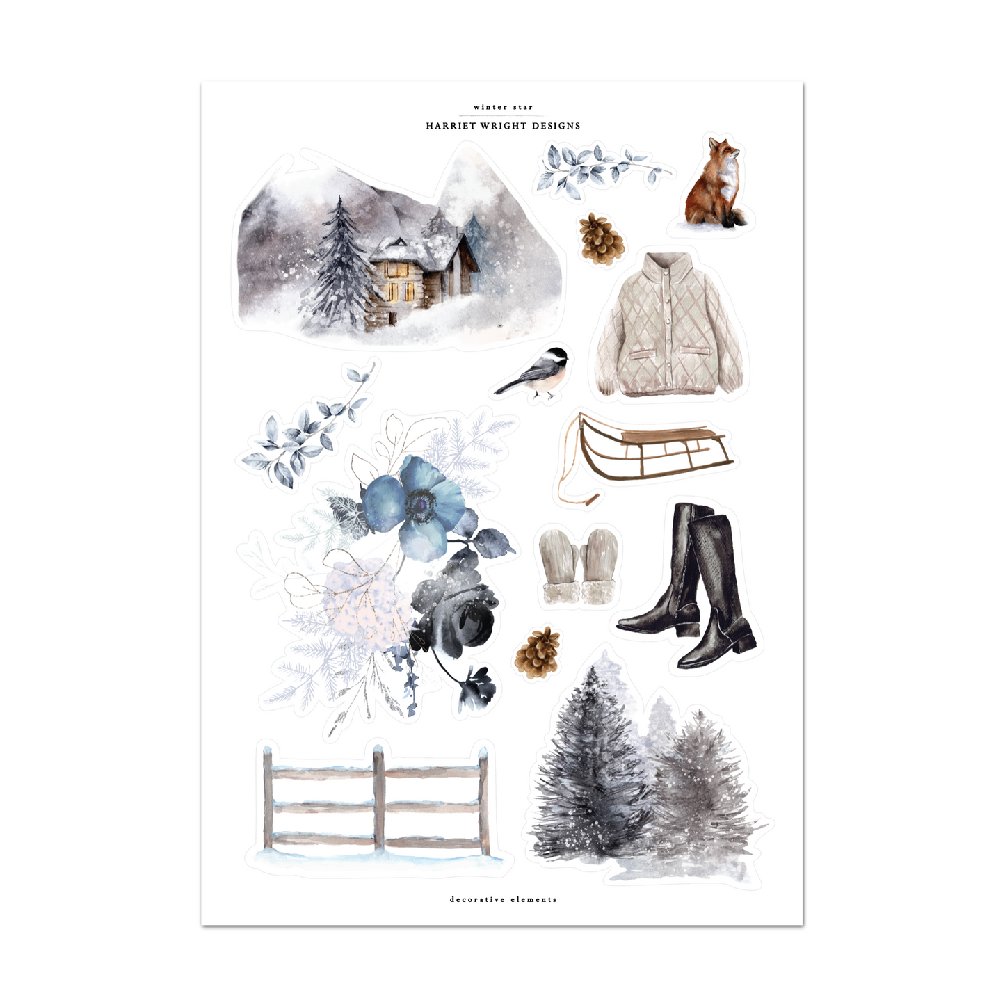 Winter Star | Decorative Elements