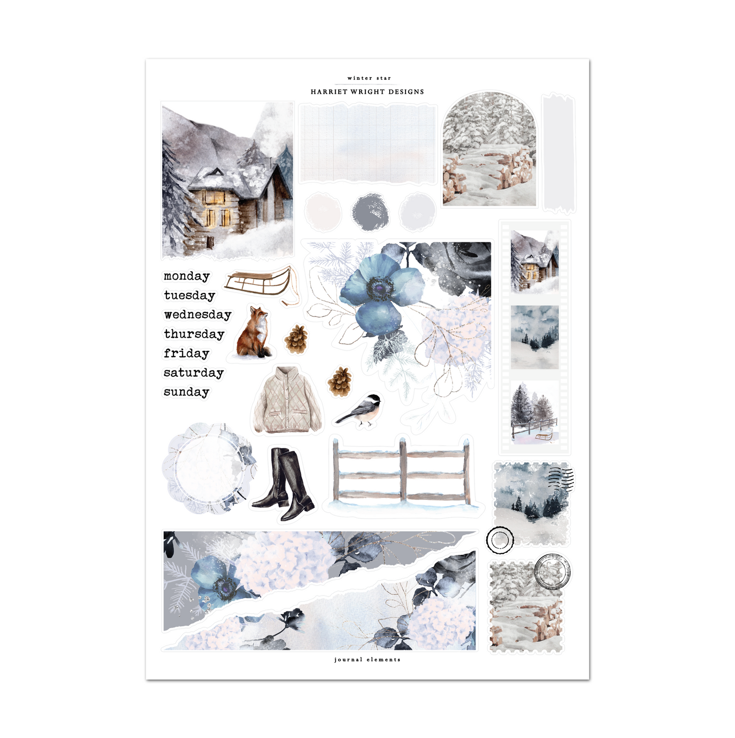 Winter Star | Journal Elements