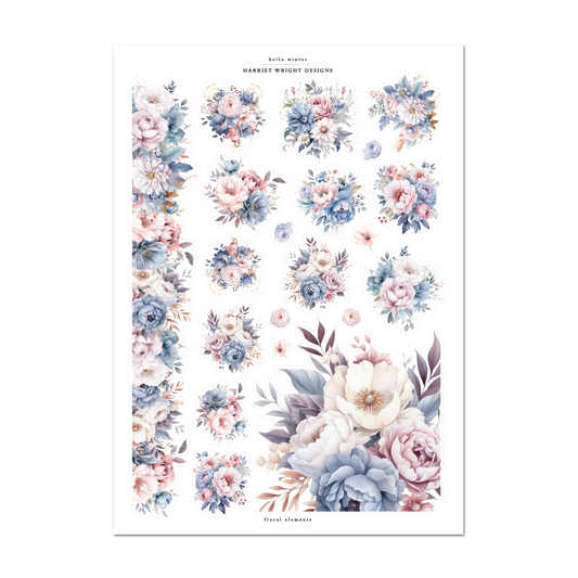 Hello Winter | Floral Elements