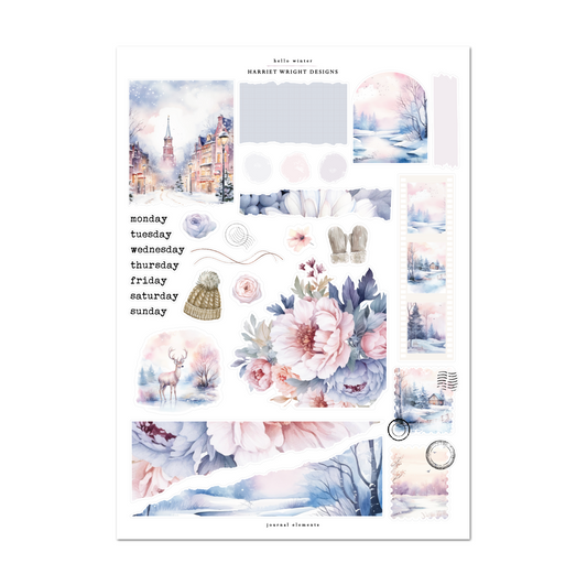 Hello Winter | Journal Elements