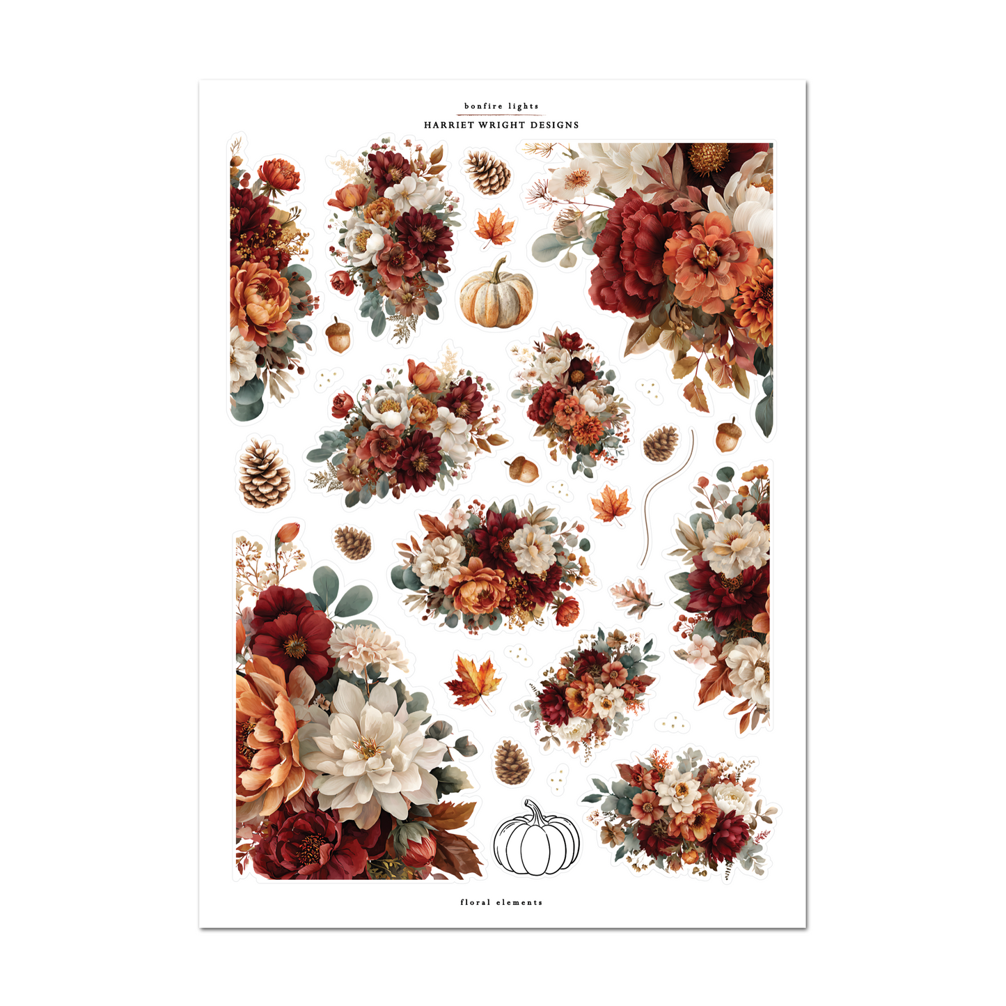 Bonfire Lights | Floral Elements