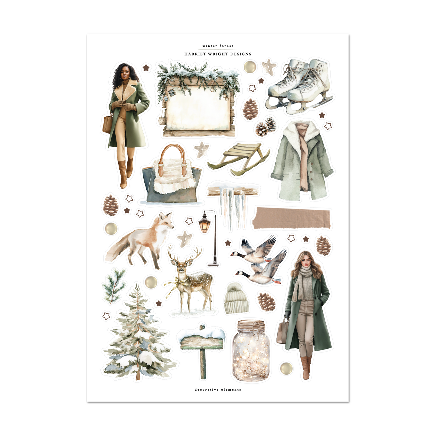Winter Forest | Decorative Elements