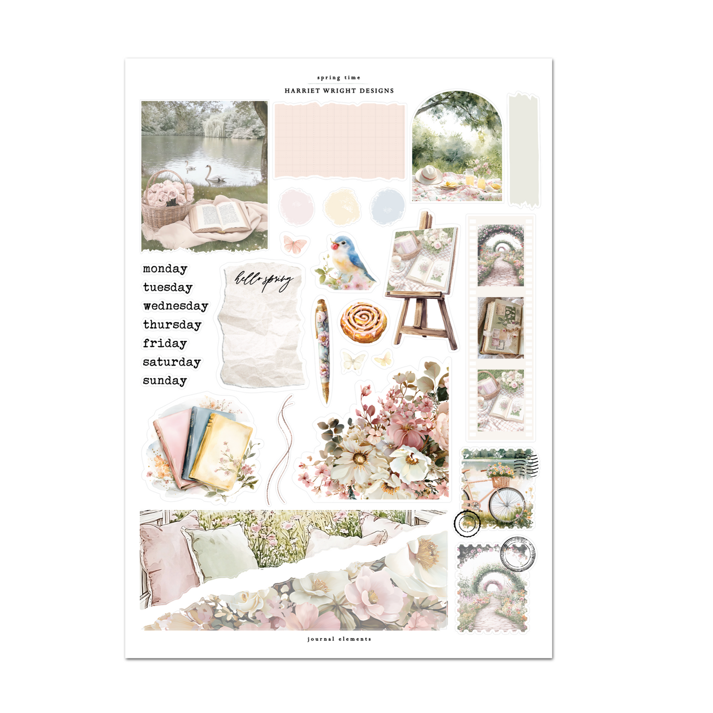 Spring Time | Journal Elements