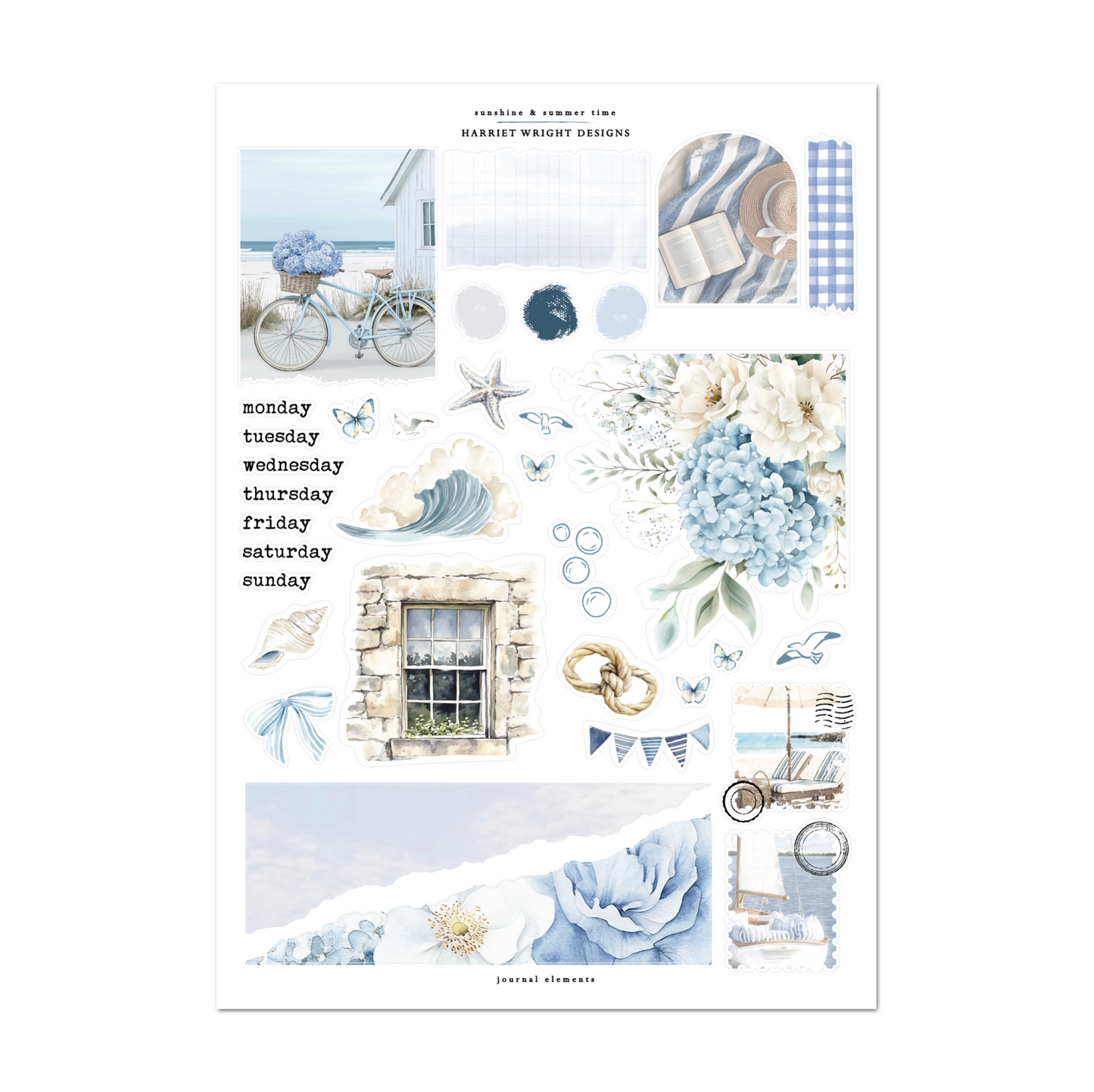 Sunshine & Summertime | Journal Elements