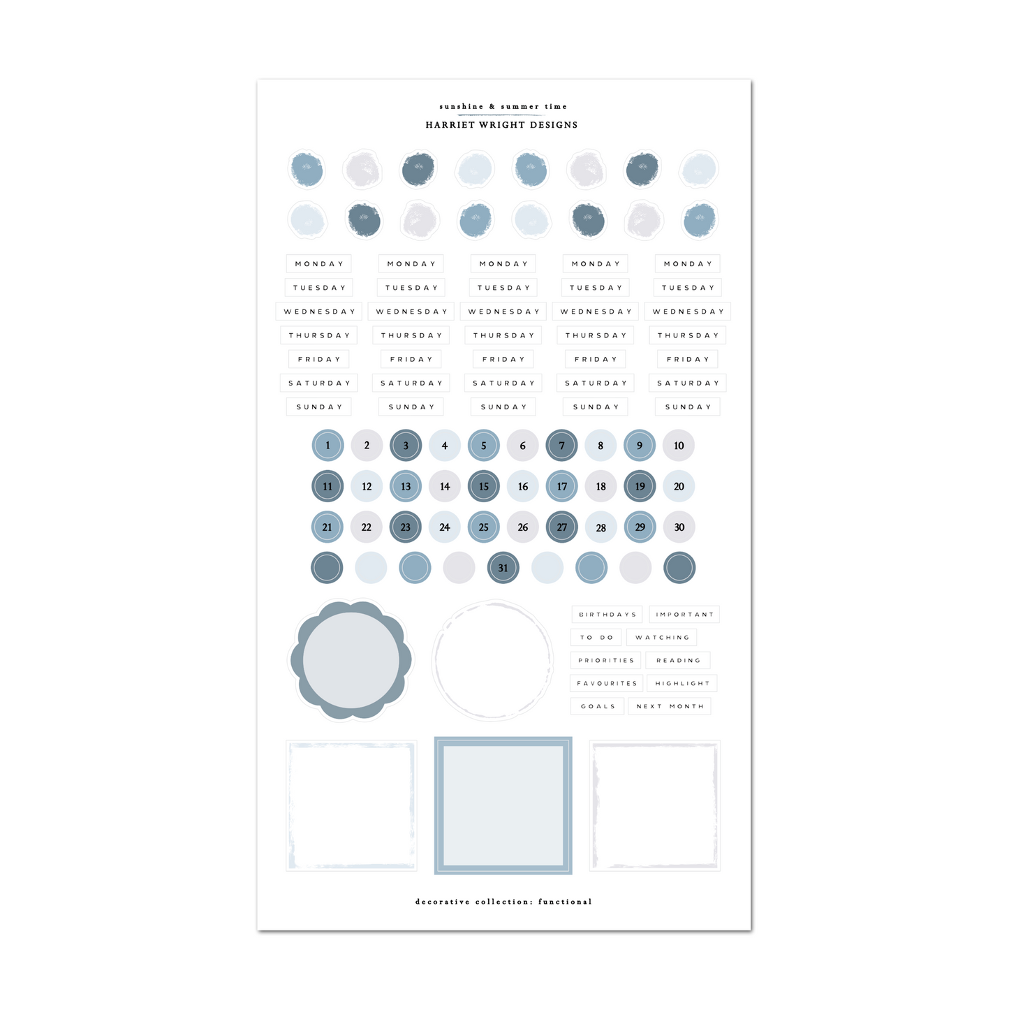 Sunshine & Summertime | Decorative Collection