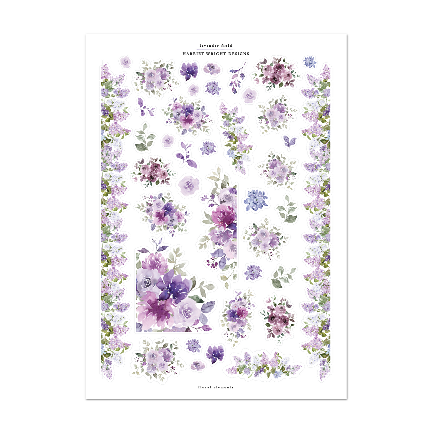 Lavender Field | Floral Elements