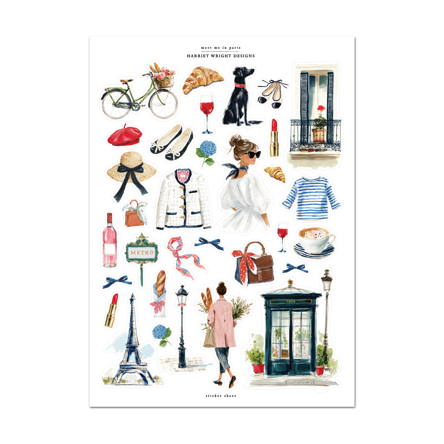 Meet me in Paris | Sticker Sheet