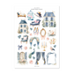 Navy Chateau | Sticker Sheet