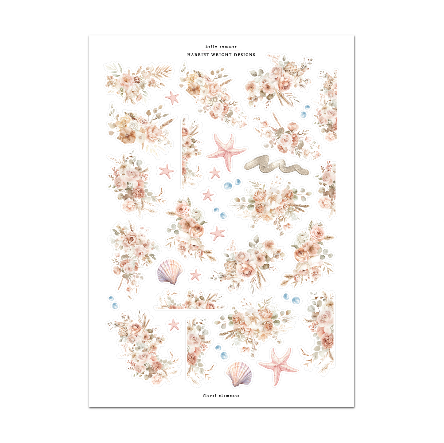 Hello Summer | Floral Elements