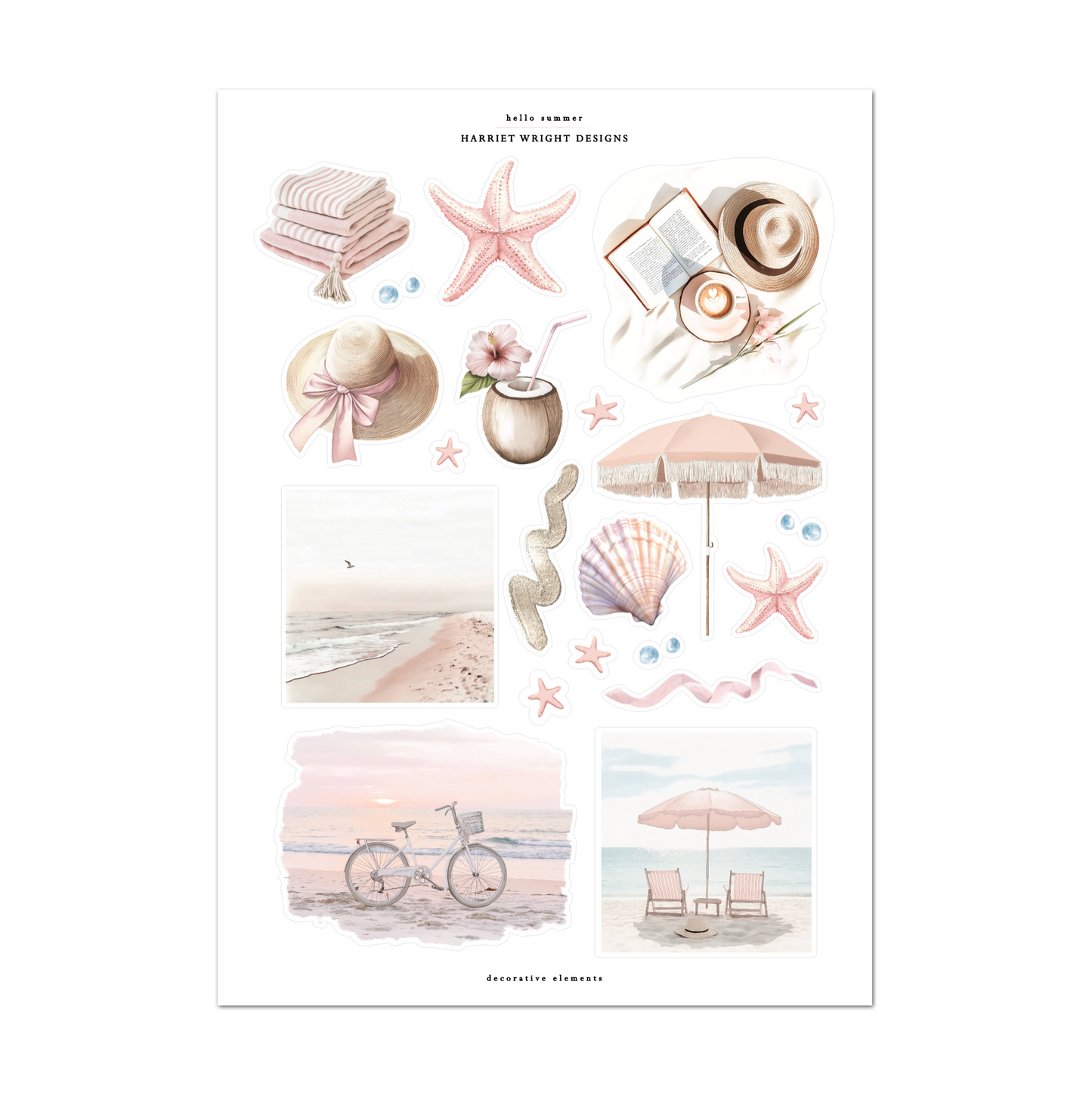 Hello Summer | Decorative Elements