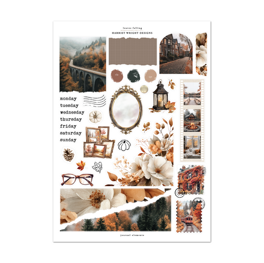 Leaves Falling | Journal Elements