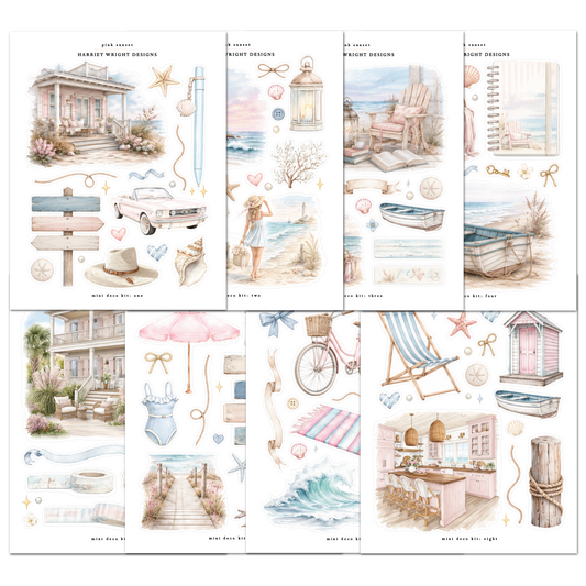 Pink Sunset | Mini Decorative Kit