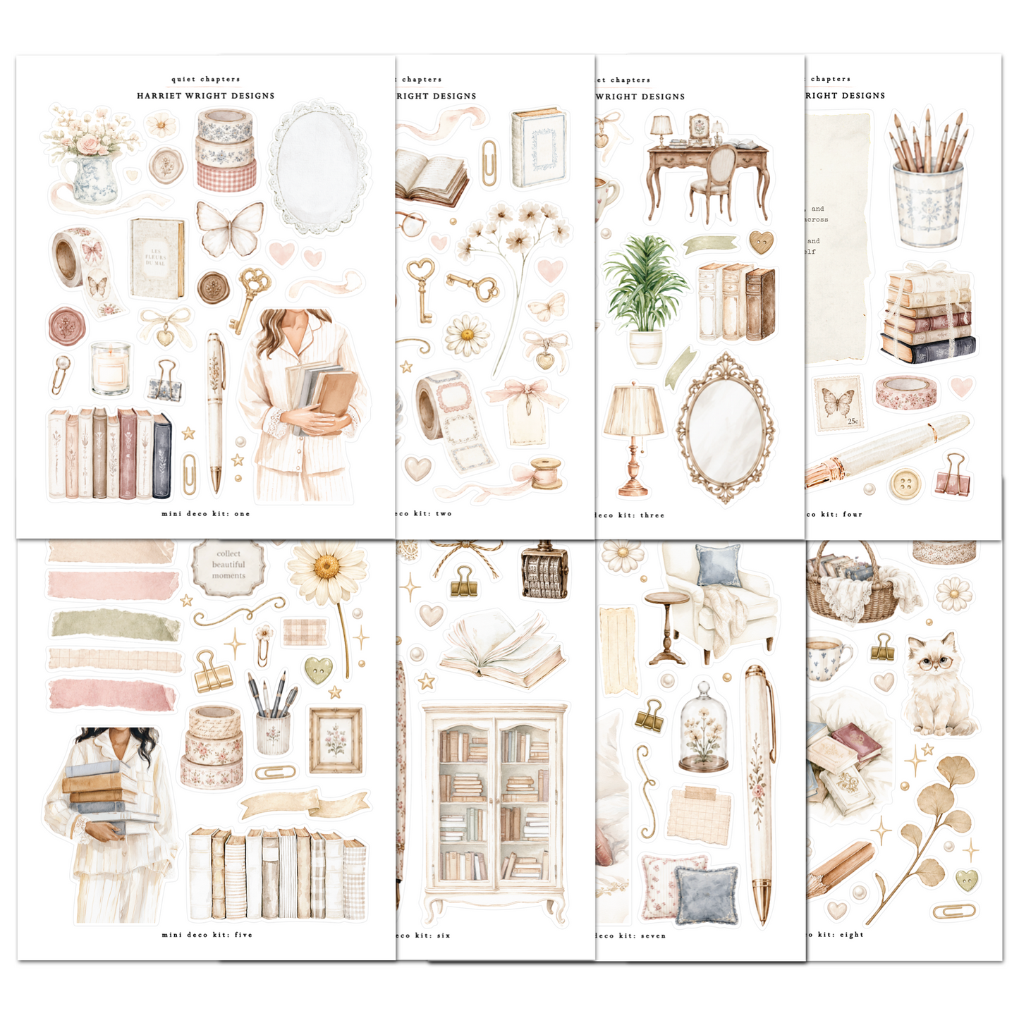 Quiet Chapters | Mini Decorative Kit