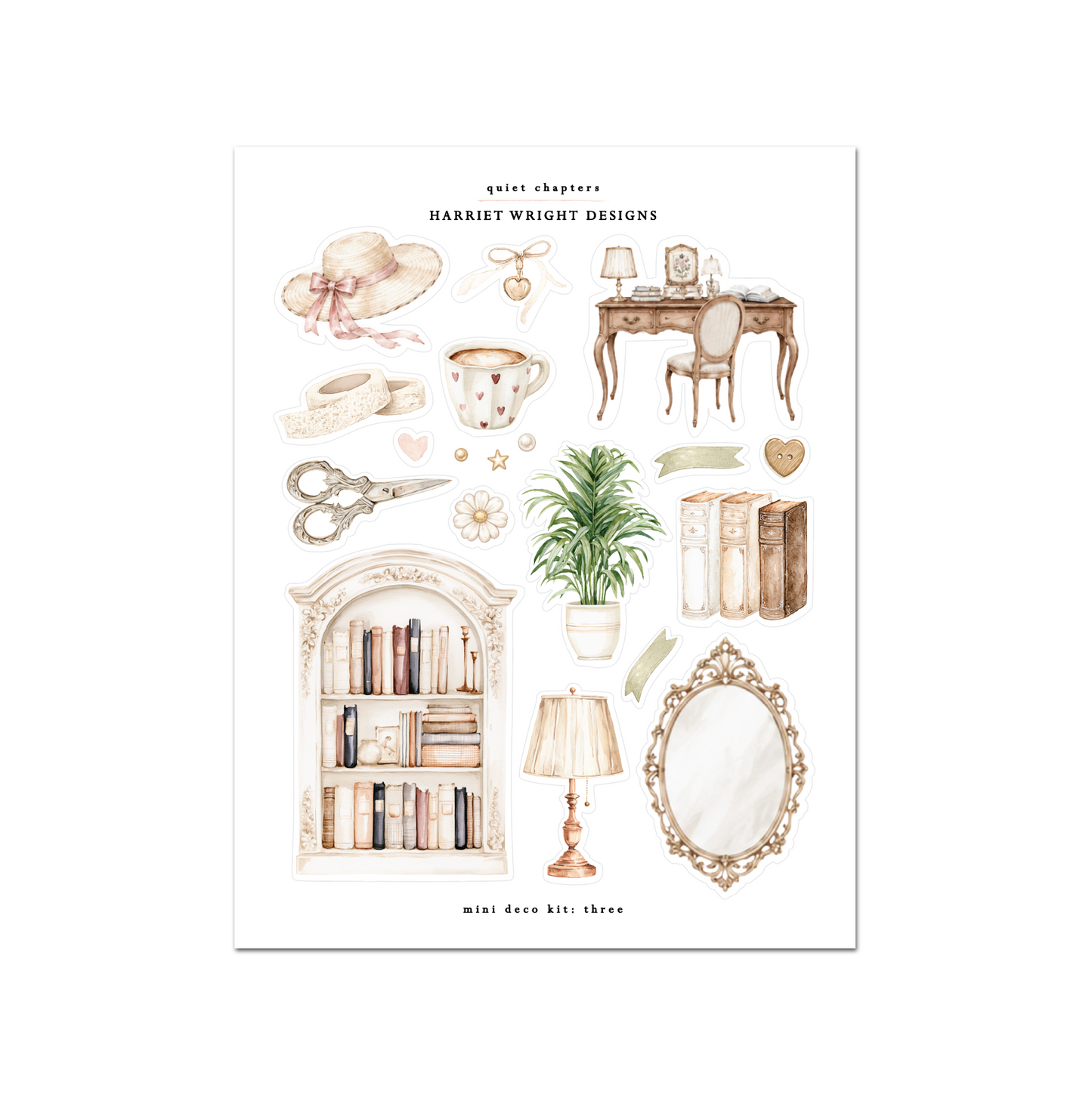 Quiet Chapters | Mini Decorative Kit