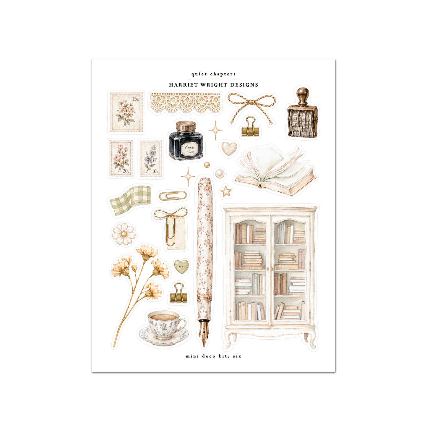Quiet Chapters | Mini Decorative Kit