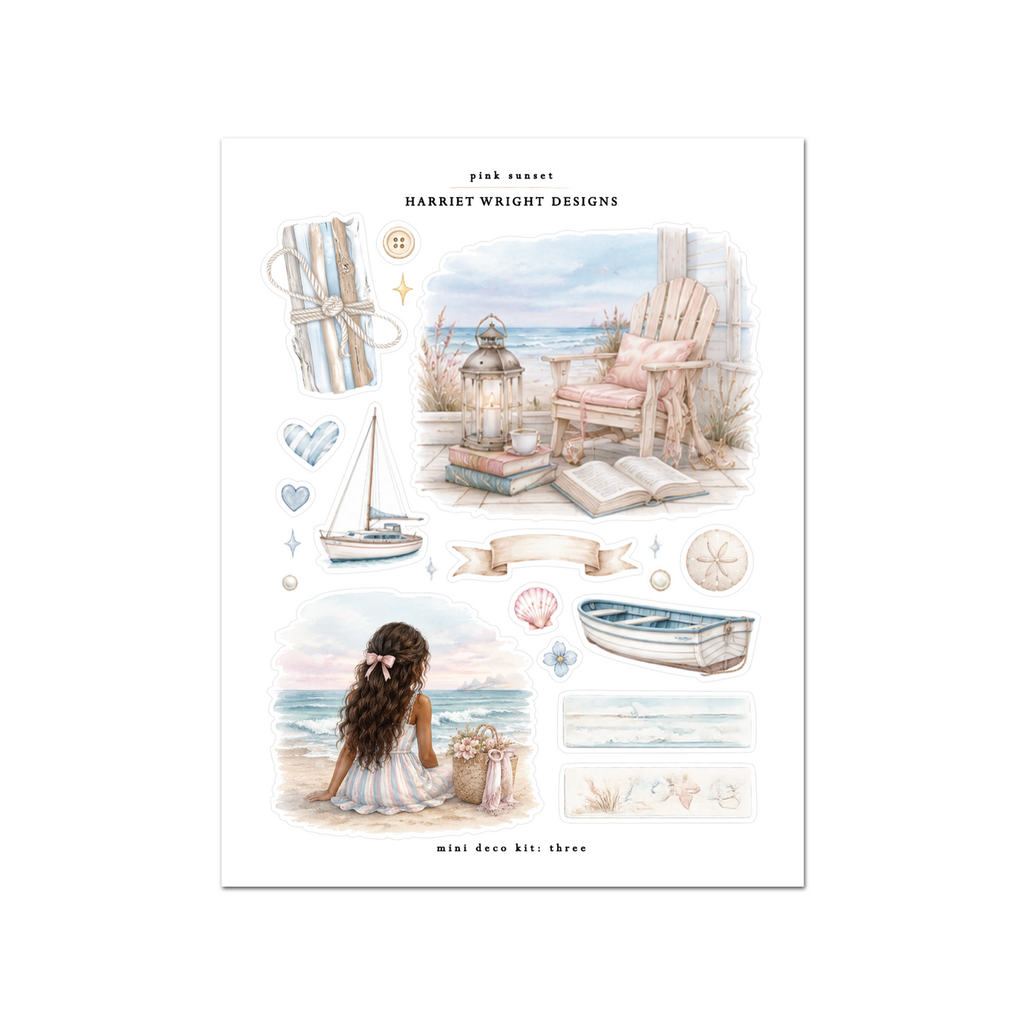 Pink Sunset | Mini Decorative Kit