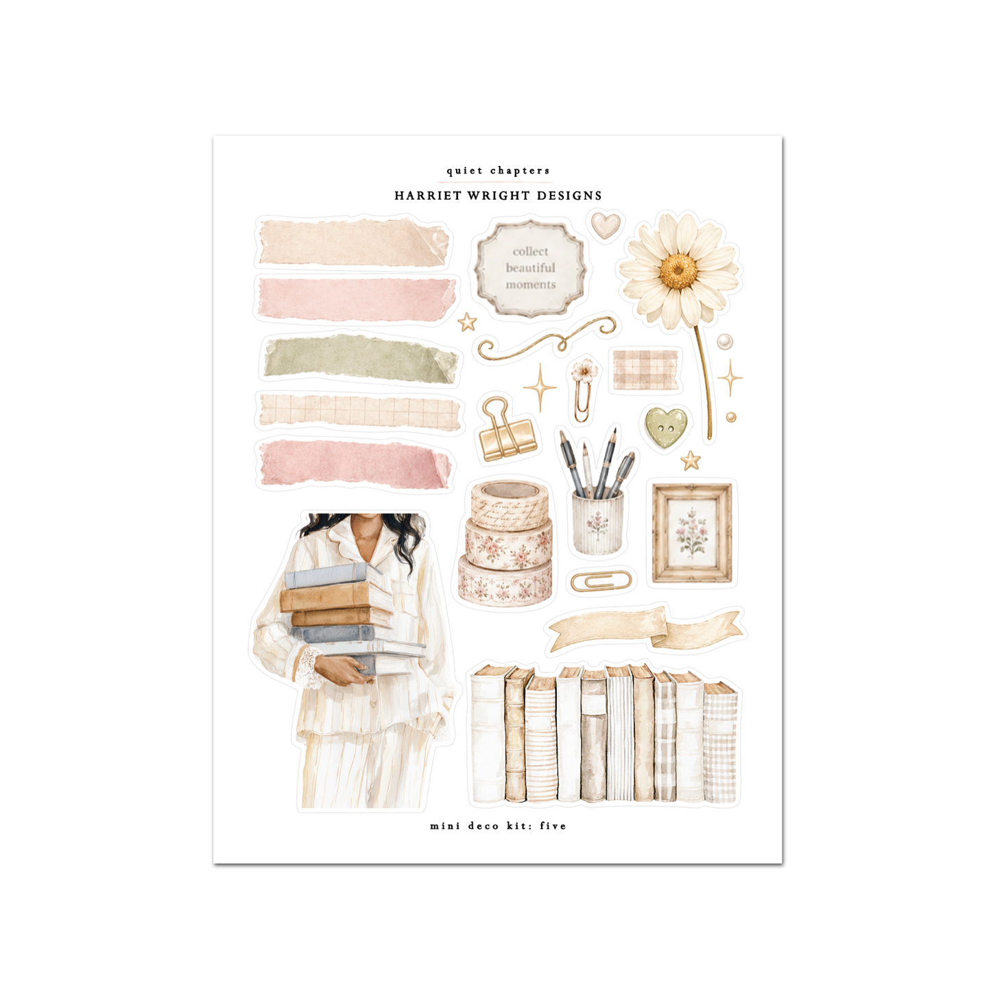Quiet Chapters | Mini Decorative Kit