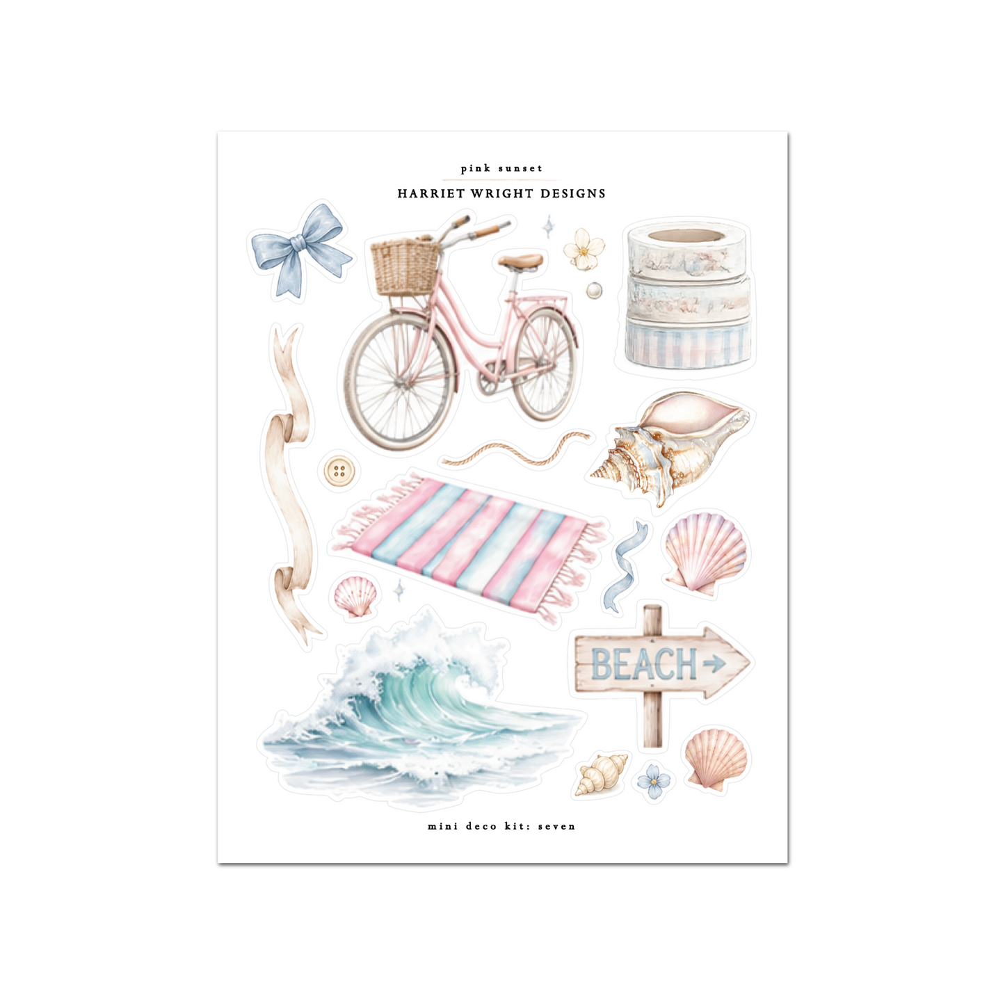 Pink Sunset | Mini Decorative Kit