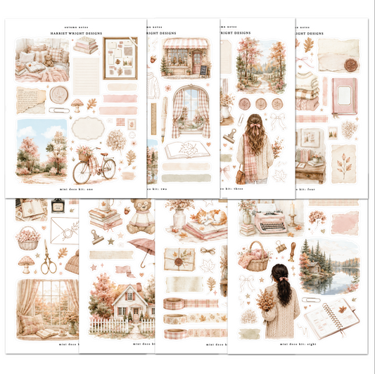 Autumn Notes | Mini Decorative Kit