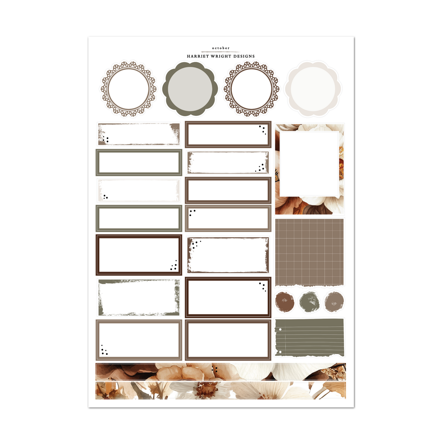 October 2026 | A5 Wide | Monthly Kit